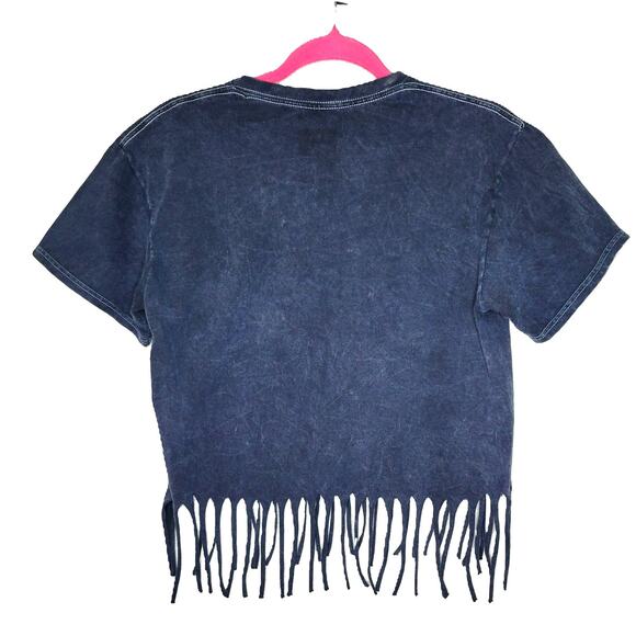 American Highway Wild West Crop Fringe Graphic T - Picture 3 of 7